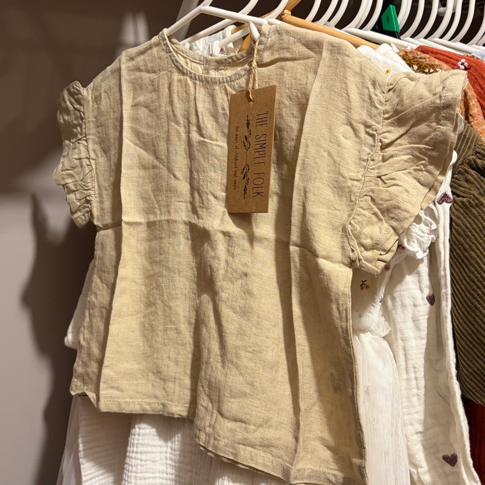 NWT TSF Frill linen top - Picture 4 of 6